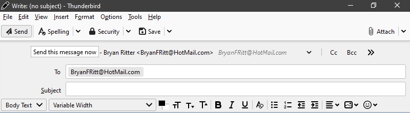 Click Send